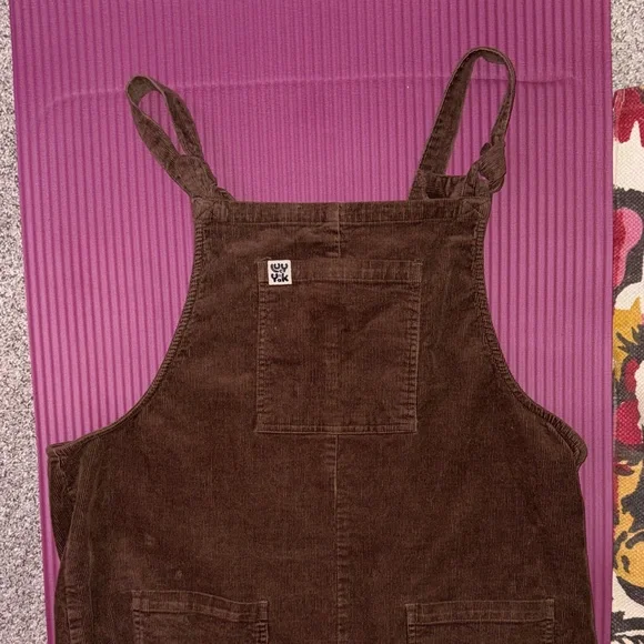 Limited Edition Lucy & Yak Brown Corduroy Dungarees UK 20L/ US 16L - Picture 3 of 9